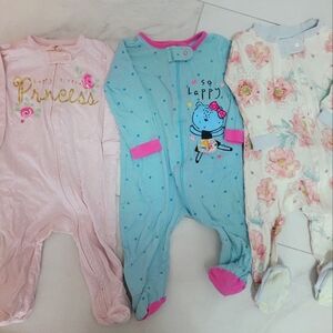 Baby Girl Pajamas Bundle of 3